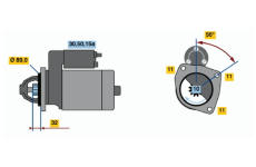 Startér BOSCH 0 986 010 710