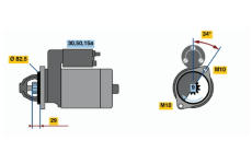 Startér BOSCH 0 986 010 890