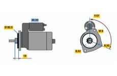 Startér BOSCH 0 986 010 910
