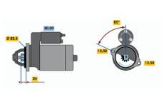 Startér BOSCH 0 986 011 000