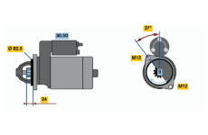 Startér BOSCH 0 986 011 090