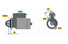 Startér BOSCH 0 986 011 600