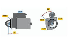 Startér BOSCH 0 986 011 790