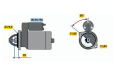 Startér BOSCH 0 986 012 121