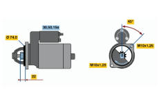 Startér BOSCH 0 986 012 281