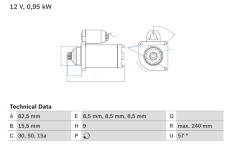 żtartér BOSCH 0 986 013 380