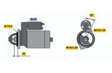 Startér BOSCH 0 986 013 531