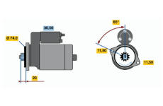Startér BOSCH 0 986 013 981