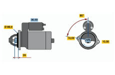 Startér BOSCH 0 986 014 081