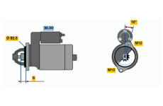 Startér BOSCH 0 986 014 201