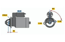 Startér BOSCH 0 986 014 331