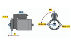 Startér BOSCH 0 986 014 491