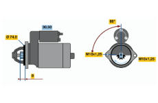 Startér BOSCH 0 986 014 541