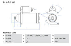 Startér BOSCH 0 986 015 430