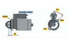 Startér BOSCH 0 986 015 740
