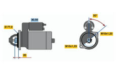 Startér BOSCH 0 986 016 001