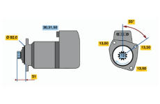 Startér BOSCH 0 986 016 100