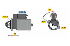 Startér BOSCH 0 986 016 560