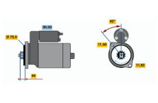 Startér BOSCH 0 986 016 651