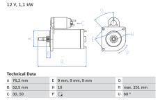 żtartér BOSCH 0 986 016 750