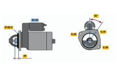 Startér BOSCH 0 986 016 961