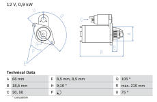 żtartér BOSCH 0 986 017 120