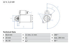 Startér BOSCH 0 986 017 430