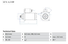 żtartér BOSCH 0 986 017 940