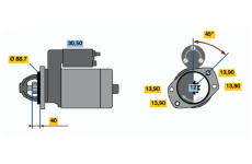 Startér BOSCH 0 986 018 651