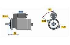 Startér BOSCH 0 986 018 761
