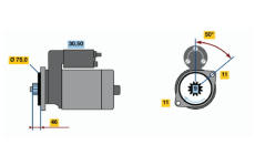 Startér BOSCH 0 986 019 051
