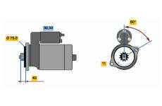 Startér BOSCH 0 986 019 071