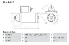 żtartér BOSCH 0 986 020 330