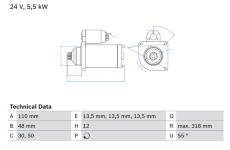 żtartér BOSCH 0 986 021 490