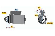 Startér BOSCH 0 986 022 611