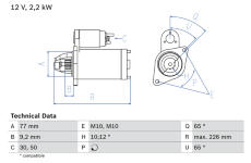 żtartér BOSCH 0 986 022 740