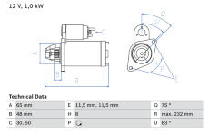 żtartér BOSCH 0 986 023 470