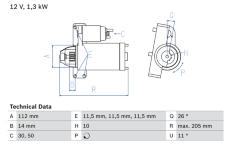 żtartér BOSCH 0 986 023 480
