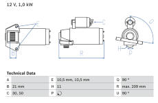 żtartér BOSCH 0 986 023 610