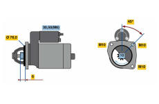 Startér BOSCH 0 986 023 620