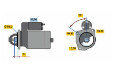 Startér BOSCH 0 986 023 990