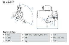żtartér BOSCH 0 986 024 710