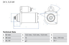 żtartér BOSCH 0 986 025 280