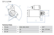 żtartér BOSCH 0 986 025 290