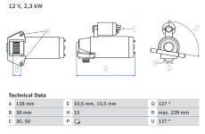 żtartér BOSCH 0 986 025 950