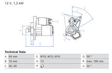 żtartér BOSCH 0 986 026 310