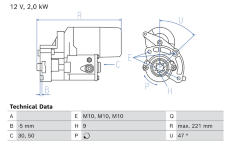 żtartér BOSCH 0 986 026 500