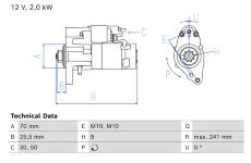 żtartér BOSCH 0 986 026 550