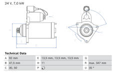 Startér BOSCH 0 986 026 580