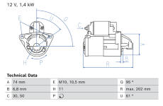 żtartér BOSCH 0 986 026 690